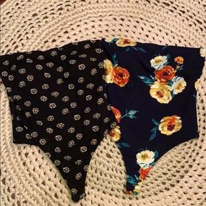 Bogo🛍 Cute floral onsie strapless